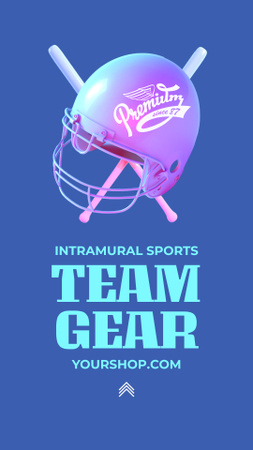 Limited-time Sport Team Merch And Gear Offer Instagram Video Story Design Template