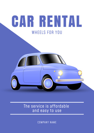 Designvorlage Car Rental Deals für Poster