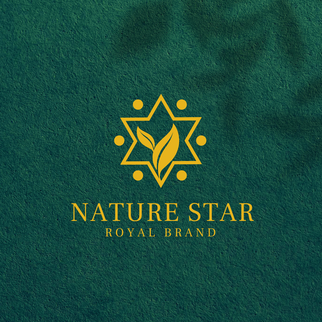 Company Emblem with Star Logo 1080x1080px Design Template