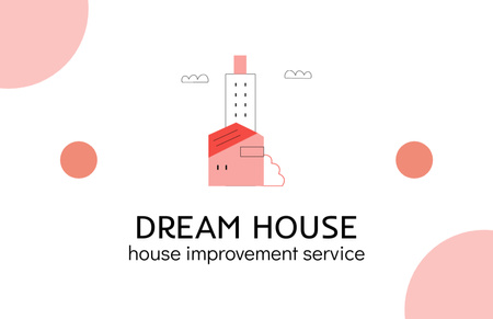 Modèle de visuel House Construction Services - Business Card 85x55mm