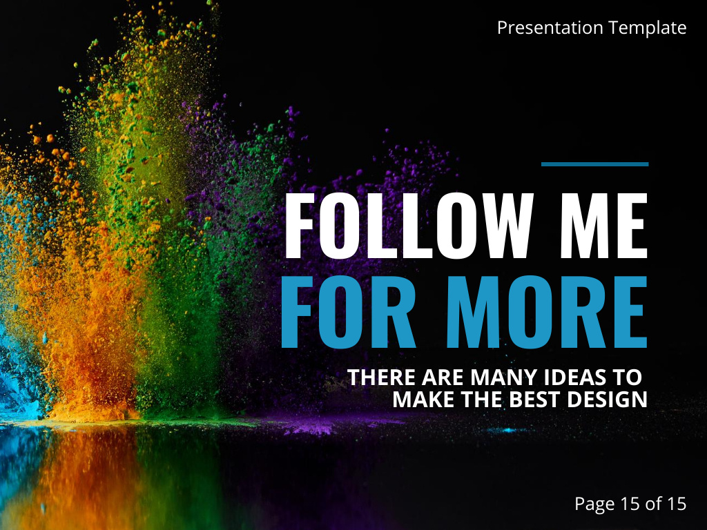 Bright Advertising Presentation About Color Presentation Design Template