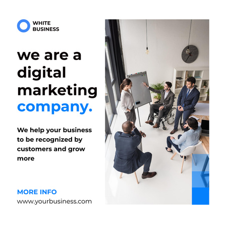 Designvorlage Digital Marketing Company Ad für Instagram