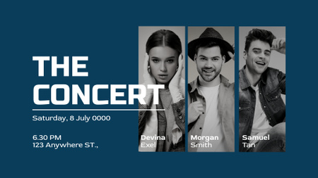 Platilla de diseño The Concert With Special Guests FB event cover