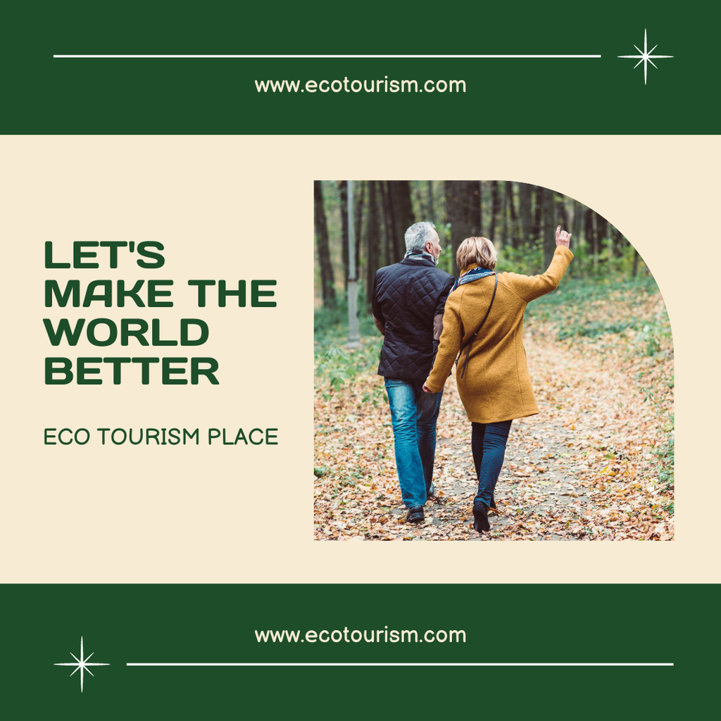Eco Tourism Inspiration Instagram Šablona návrhu