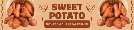 Tatlı Organik Patates Ebay Store Billboard Tasarım Şablonu