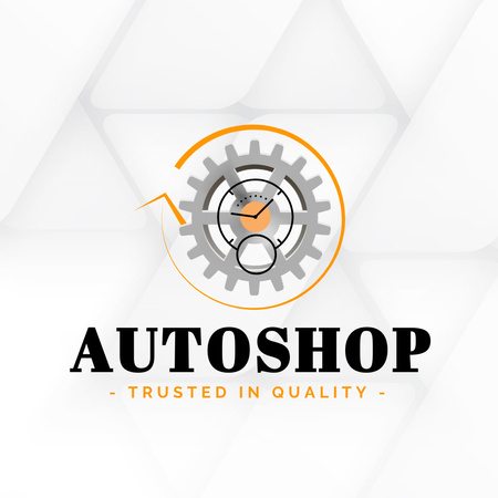 Designvorlage Autoshop Services Offer für Logo