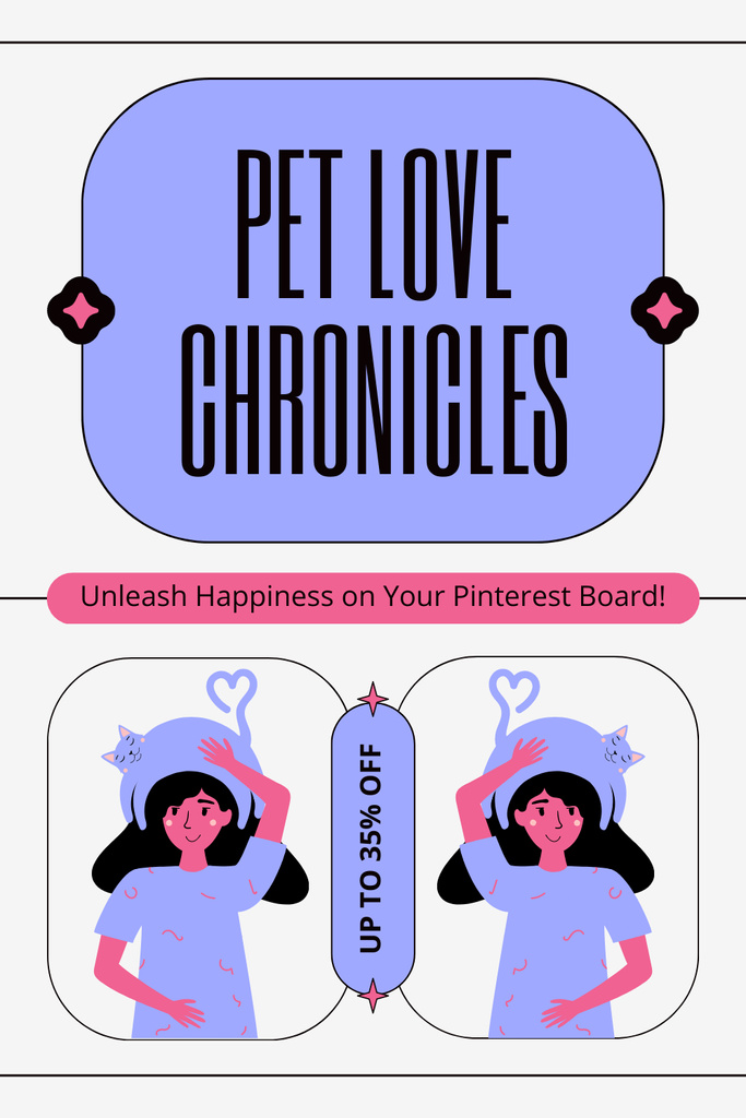 Offer of Purebred Cats for Adoption Pinterest – шаблон для дизайну