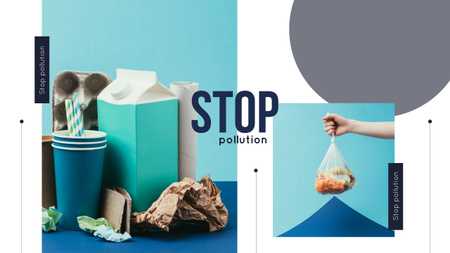 Platilla de diseño Stop Pollution Slogan Youtube