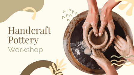 Platilla de diseño Master Class on Modeling of Clay on Potters Wheel Youtube Thumbnail