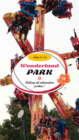 Örömteli Csodaország Park látnivalókkal minden látogató számára TikTok Video tervezősablon