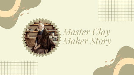 Platilla de diseño Senior Potter at Workshop Youtube