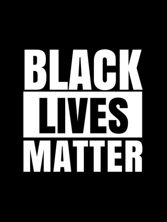 Designvorlage black lives matter slogan für Poster US