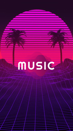 Music Inspiration with Bright Picture Instagram Highlight Cover – шаблон для дизайна