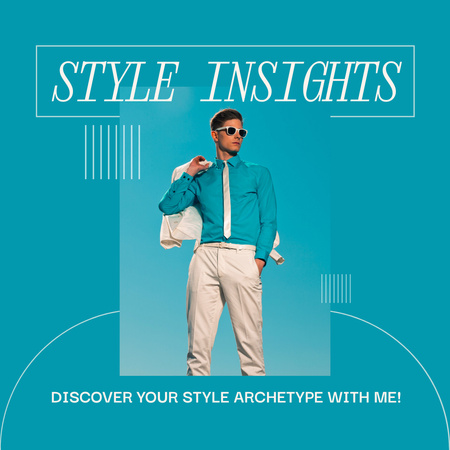 Template di design Insightful Stylist Service And Approach With Slogan Animated Post