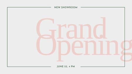 Fashion Store Opening Announcement FB event cover Design Template