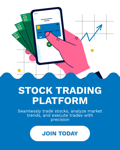 Special Platform Offer for Trading Shares Instagram Post Vertical tervezősablon