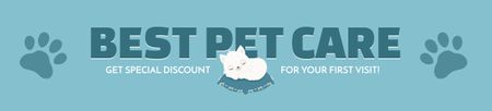Offer of Best Pet Care Ebay Store Billboard Design Template