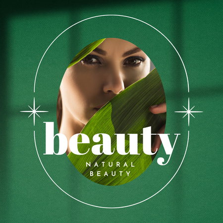 Modèle de visuel soins de la peau cosmétiques publicité - Instagram