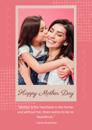 Mother's Day Holiday Greeting Poster – шаблон для дизайна