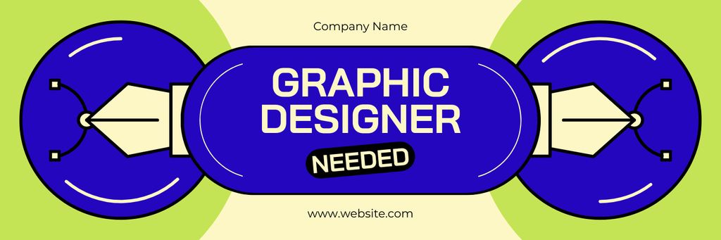 Join Our Creative Team As Graphic Designer Twitter Šablona návrhu