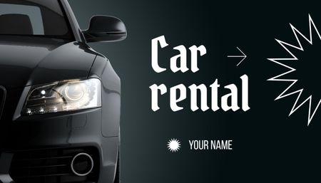 Car Rental Offer Business Card US – шаблон для дизайну