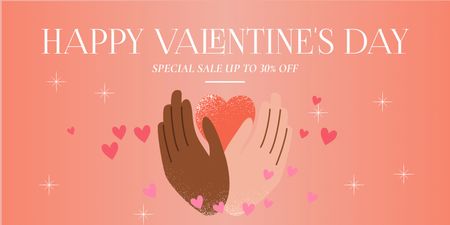 Valentine's Day Special Sale Twitter Design Template