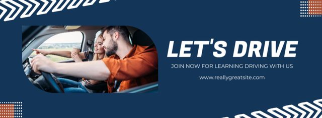 Top-notch Driving School Experience Offer Facebook cover Design Template