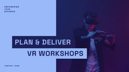 Virtual Workshop Announcement Full HD videoデザインテンプレート