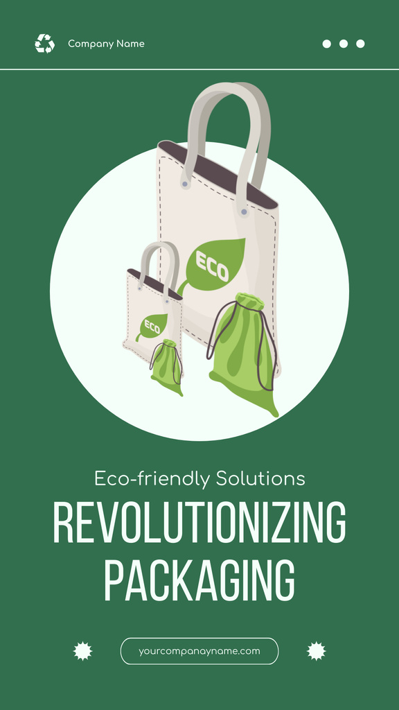 Template di design Eco-Friendly Green Business Solution Mobile Presentation