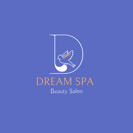 Emblem of Spa and Beauty Studio Logo Tasarım Şablonu