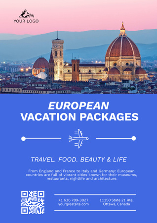 Travel Tour Offer Poster A3 Design Template