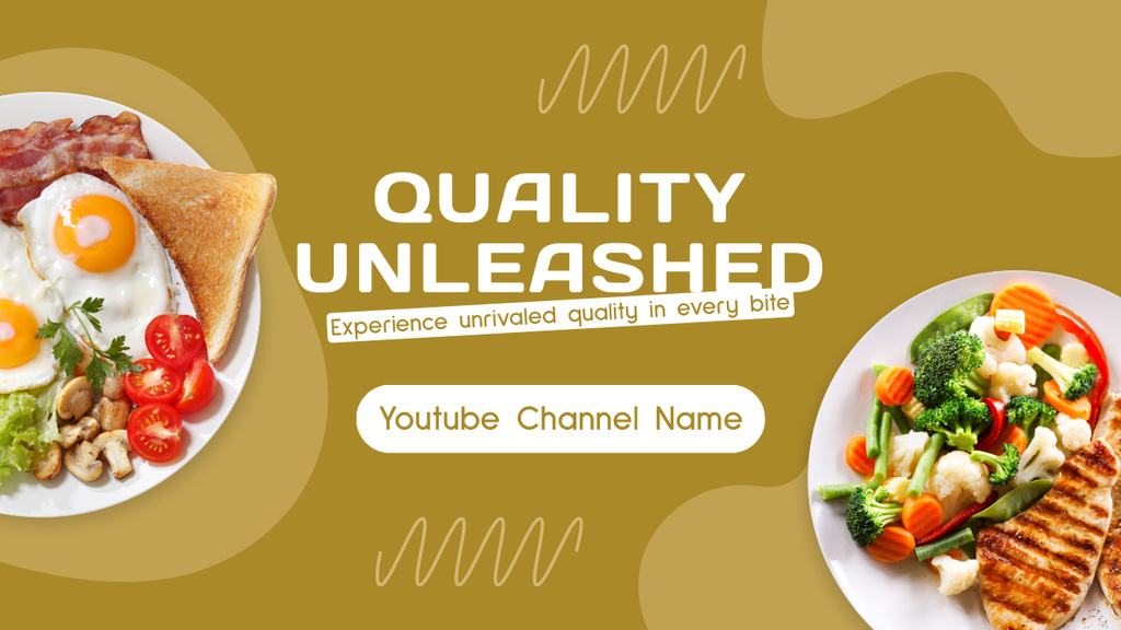 Quality Food at Fast Casual Restaurant Youtube Thumbnail Modelo de Design