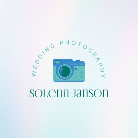 Wedding Photography Services Logo Šablona návrhu