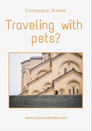 Travel Guide with Pets Flyer A7 Design Template