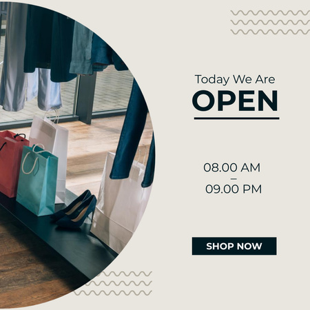 Clothes Store Ad Instagram Design Template