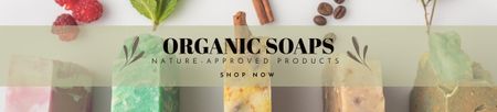 Offer of Natural Organic Soaps Ebay Store Billboard Design Template