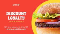 Burger Discount Offer on Red