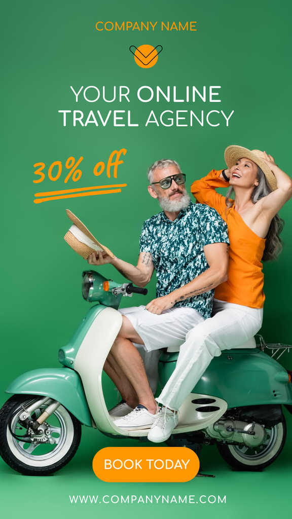 Travel Agency Services Offer Instagram Story Modelo de Design