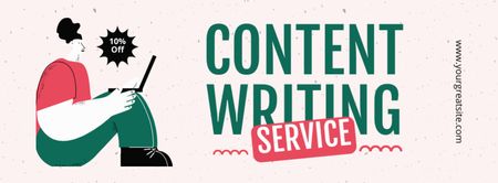 Memorable Content Writing Service At Reduced Price Offer Facebook cover Design Template