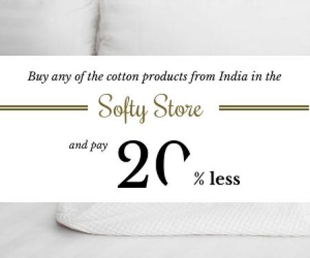 Platilla de diseño Cotton products sale advertisement Medium Rectangle