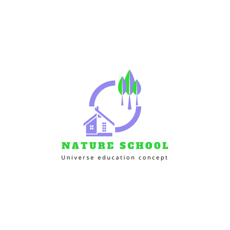 Platilla de diseño Nature School Emblem Logo