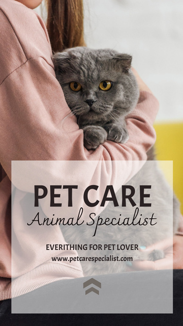 Ontwerpsjabloon van Instagram Story van Animal Specialist In Pet Care Offer