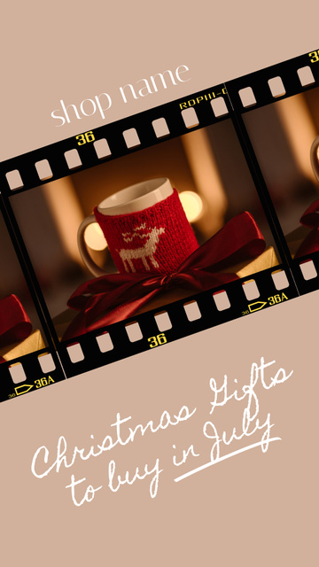 Christmas in July Inspiration with Red Cup TikTok Video Modelo de Design