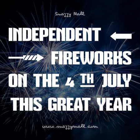 USA Independence Day Celebration Announcement Instagram tervezősablon