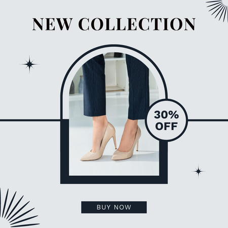 New Collection of Women's Shoes Instagram Design Template