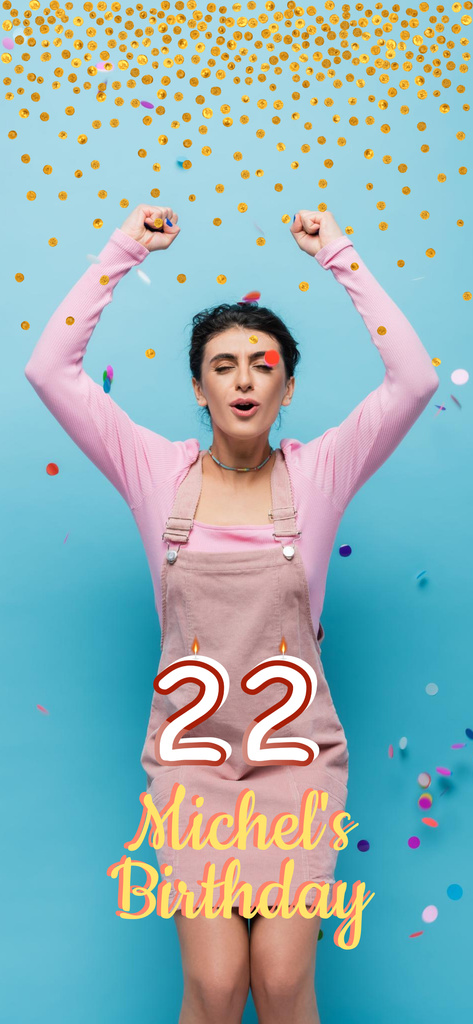 Young Women's Birthday Party Announcement Snapchat Geofilter Πρότυπο σχεδίασης