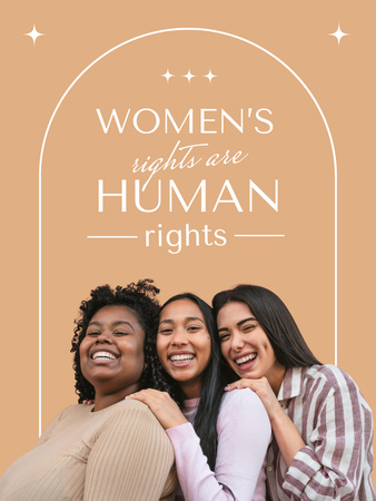 Ontwerpsjabloon van Poster US van Awareness about Women's Rights