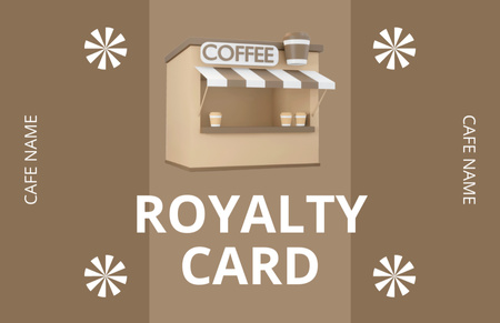 Ontwerpsjabloon van Business Card 85x55mm van Koffie to go korting