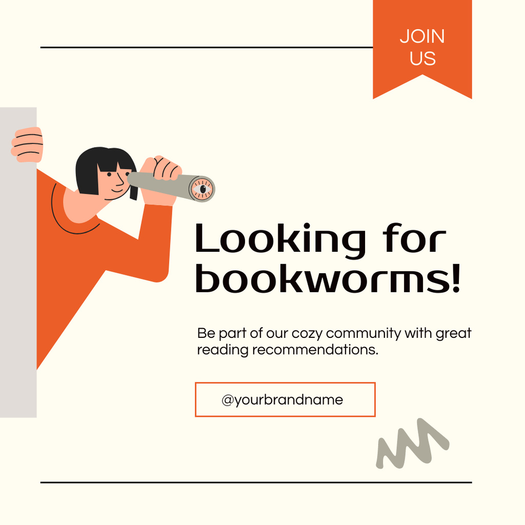 Book Club Advertisement Instagram Design Template