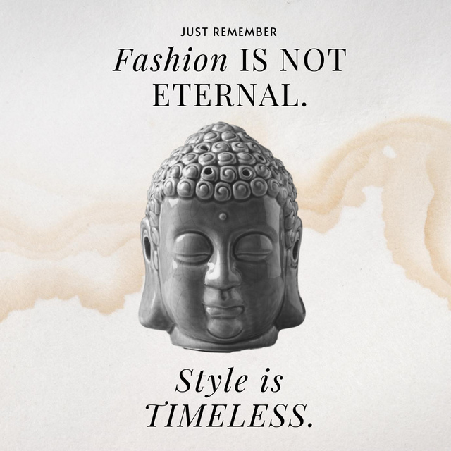 Designvorlage Funny Joke with Buddha für Instagram